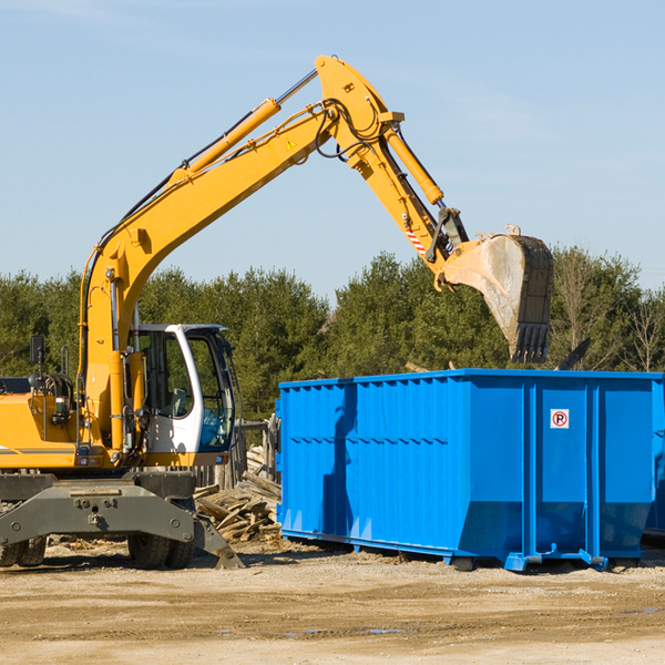 are there any restrictions on where a residential dumpster can be placed in Chouteau County